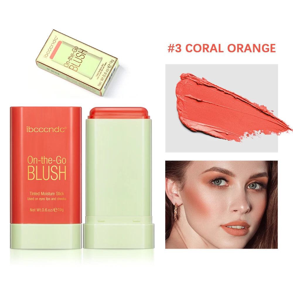 Blush Hightlighter Bronzer Stick Easy Color Rouge Cream Waterproof