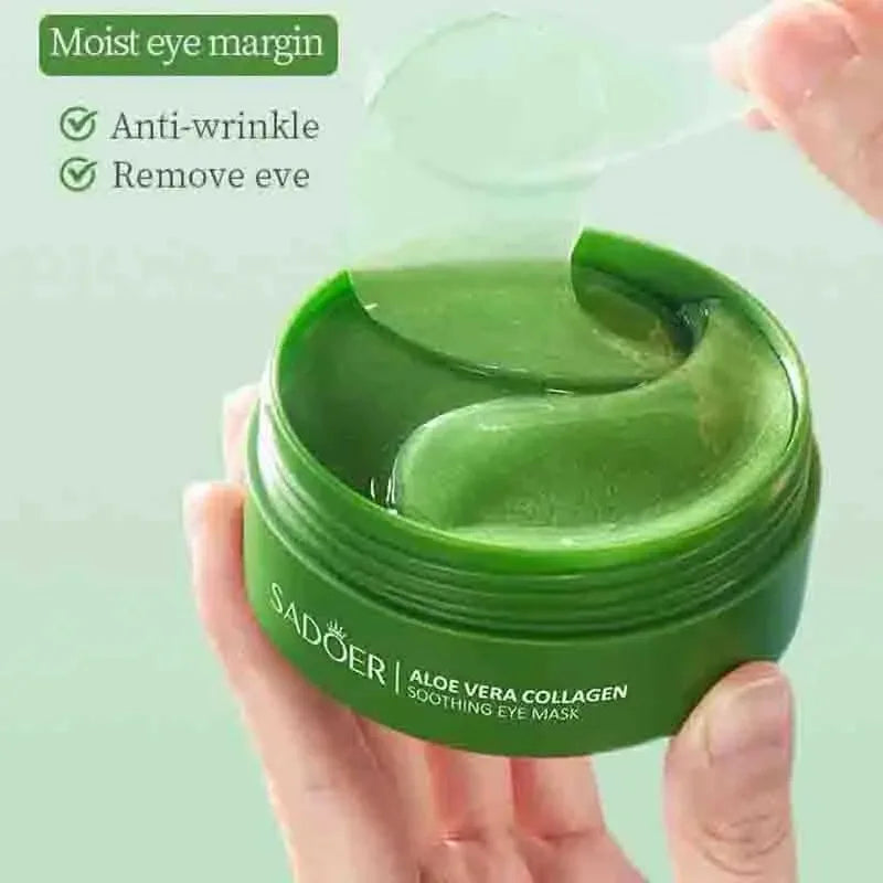 Aloe Vera Collagen Eye Mask Anti Dark Circles Eyes Bags Moisturizing Anti-Wrinkles Eye Patches Korean Eyes Skin Care 60pcs