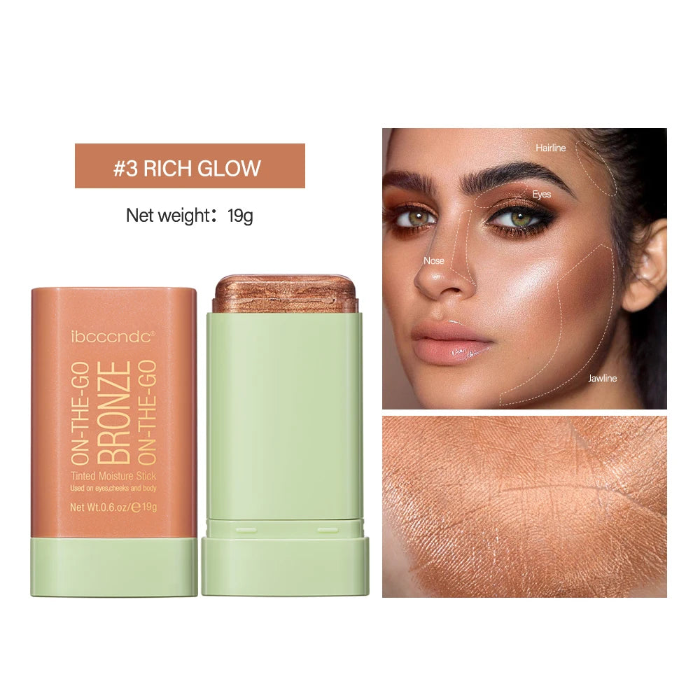 Blush Hightlighter Bronzer Stick Easy Color Rouge Cream Waterproof
