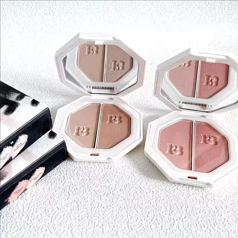 Fenty Beauty Two color powder Easy to apply Lasting Natural Makeup Highlight powder