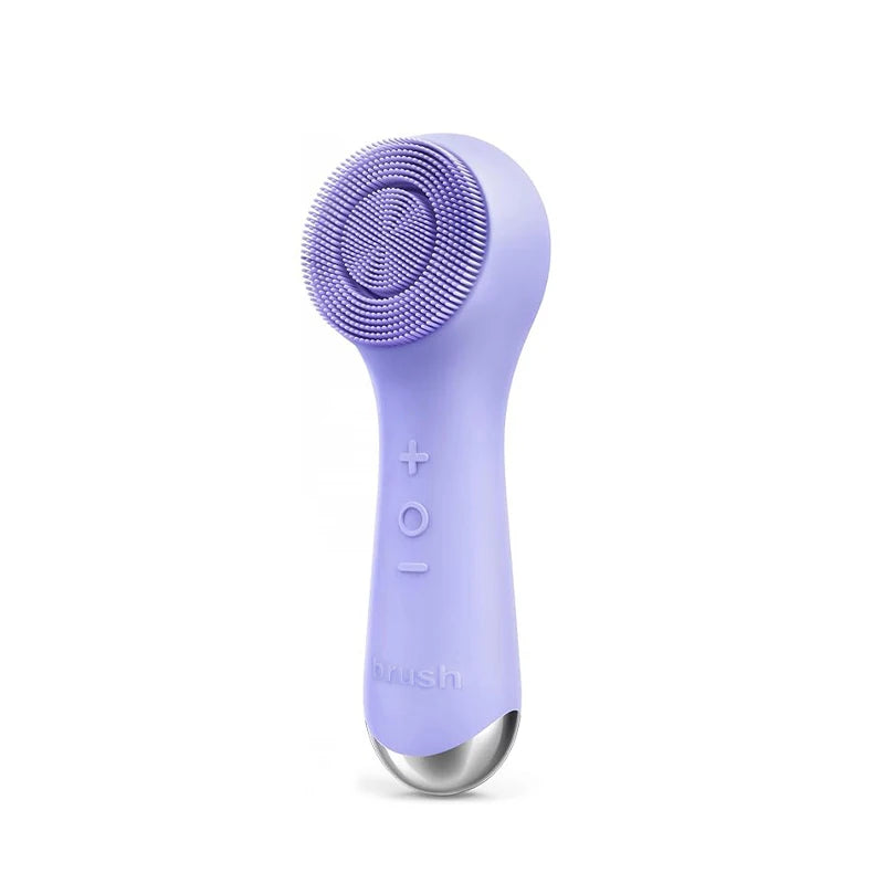 Facial silicone cleansing brush with dual rotation and vibration modes, facial vibration massage, USB charging facial brush