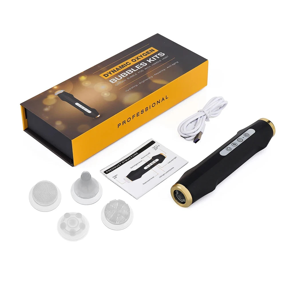 7 Types Oxygen Jet Spa Capsule Serum Gel Facial CO2 Oxygen Bubble Machine Facial Massage Exfoliate Rejuvenation Beauty Device