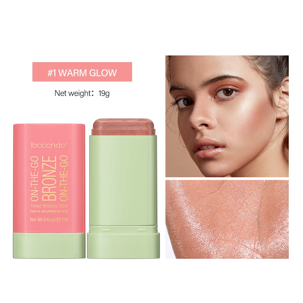 Blush Hightlighter Bronzer Stick Easy Color Rouge Cream Waterproof
