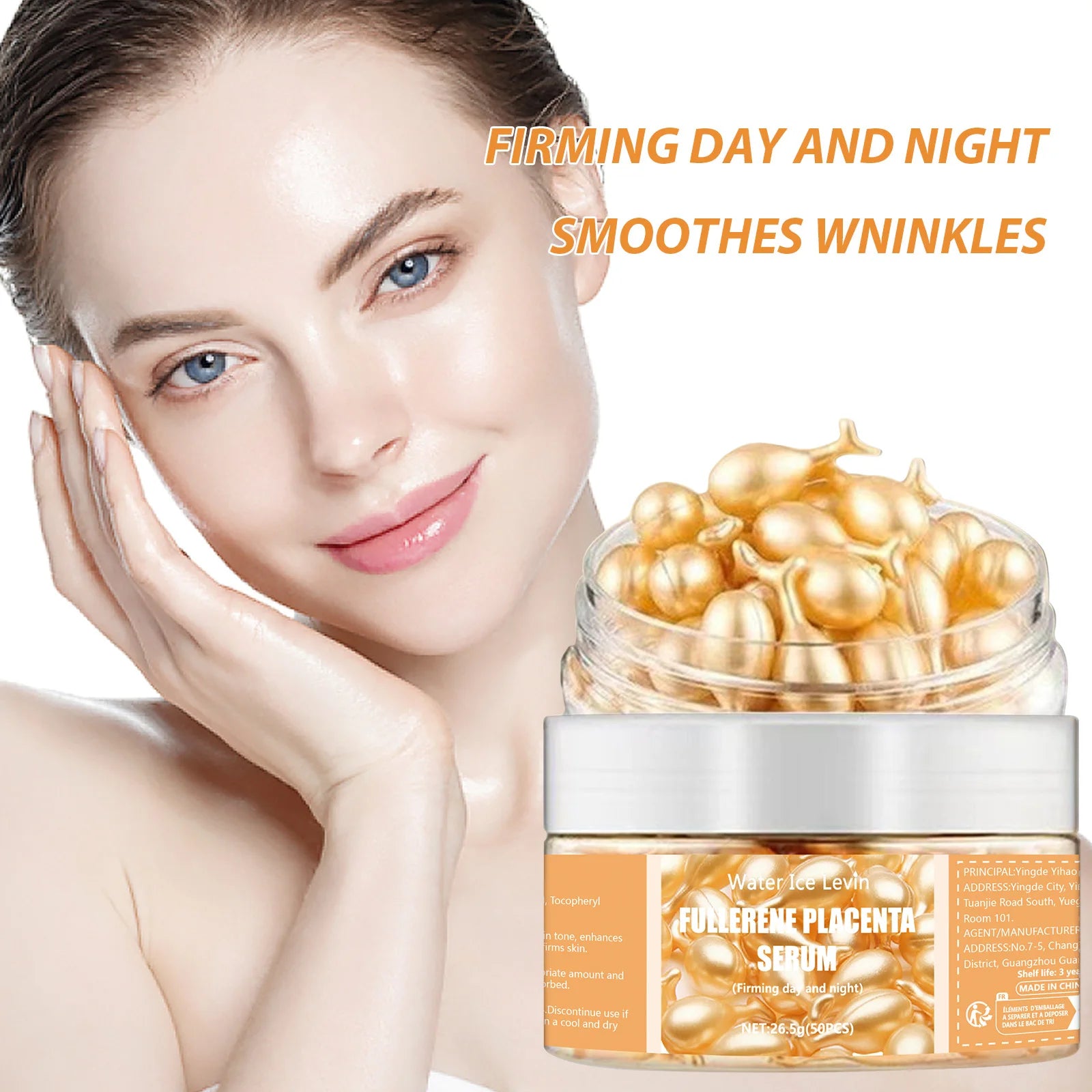 50Pcs Collagen Face Care Capsules Serum Spot Acne Wrinkle Remover Firming Whitening Hyaluronic Acid Essence Korean Skin Care  by SecretQueens