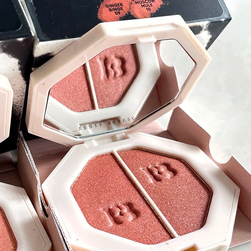 Fenty Beauty Two color powder Easy to apply Lasting Natural Makeup Highlight powder