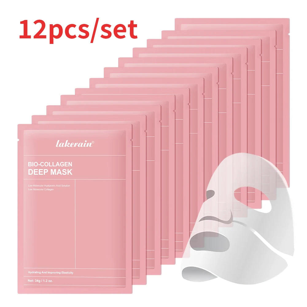 Bio-Collagen Deep Face Mask Shrink Pores Deep Hydrating Overnight Mask Moisturizing Refreshing Brightening