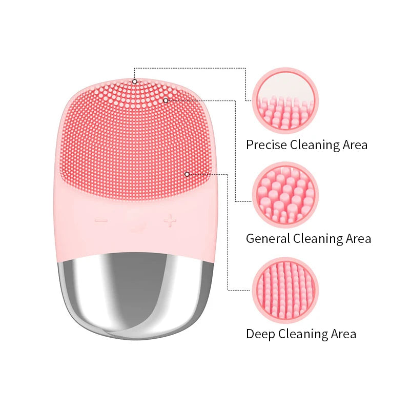 Electric Brush Sonic Facial Cleanser, Scrubber, Massager