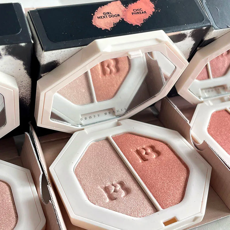 Fenty Beauty Two color powder Easy to apply Lasting Natural Makeup Highlight powder