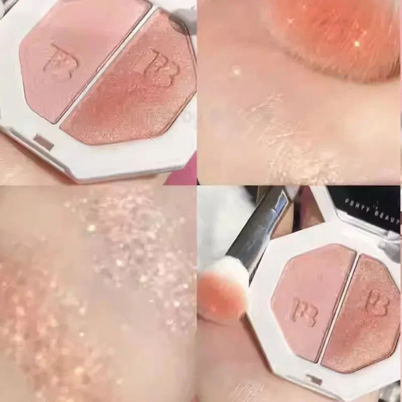 Fenty Beauty Two color powder Easy to apply Lasting Natural Makeup Highlight powder