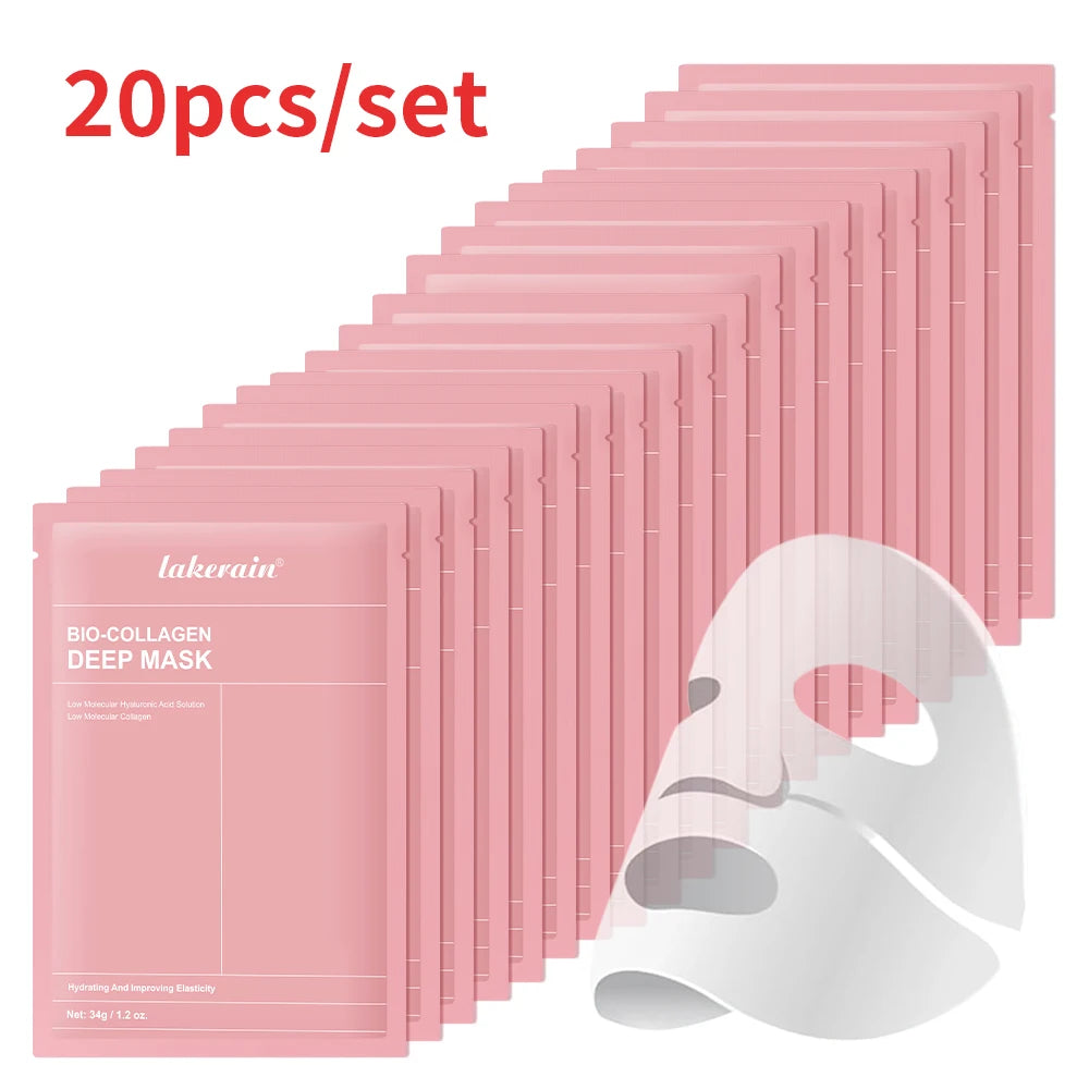 Bio-Collagen Deep Face Mask Shrink Pores Deep Hydrating Overnight Mask Moisturizing Refreshing Brightening